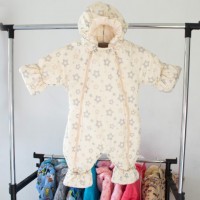 Комбинезон утепленный "Звездочки" молочный