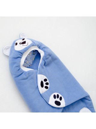 Конверт-кокон Мишка темно-голубой
