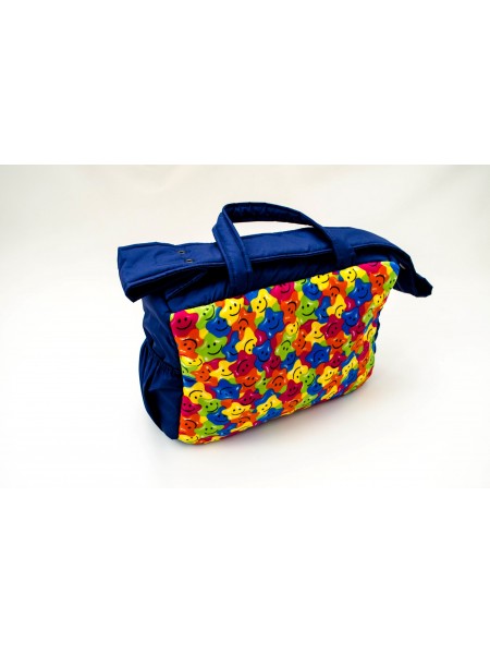 Сумка для коляски (звезды улыбаются/синий)