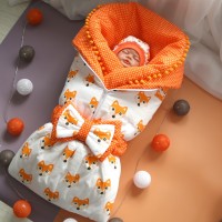 Комплект с пледом "Лисички"