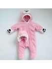 Комбинезон весна/лето Мишка розовый флис