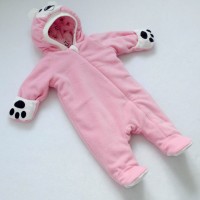 Комбинезон весна/лето "Мишка" розовый флис