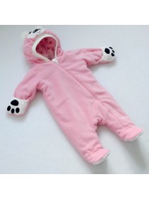 Комбинезон весна/лето "Мишка" розовый флис