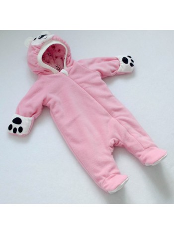 Комбинезон весна/лето Мишка розовый флис