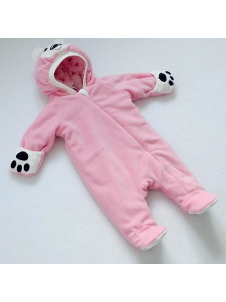 Комбинезон весна/лето Мишка розовый флис