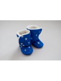 Сапожки "Синий со снежинками"