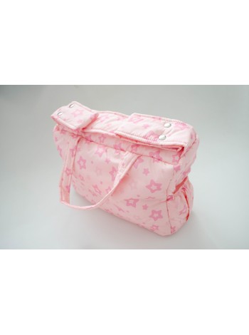 Сумка для коляски (звезды розовый)