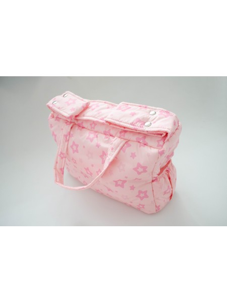 Сумка для коляски (звезды розовый)