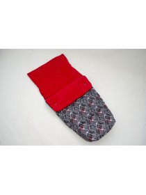 Конверт в прогулочную коляску (кубики/красный)