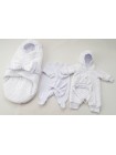 Комплект с комбинезоном Плюшевый сон (белый)