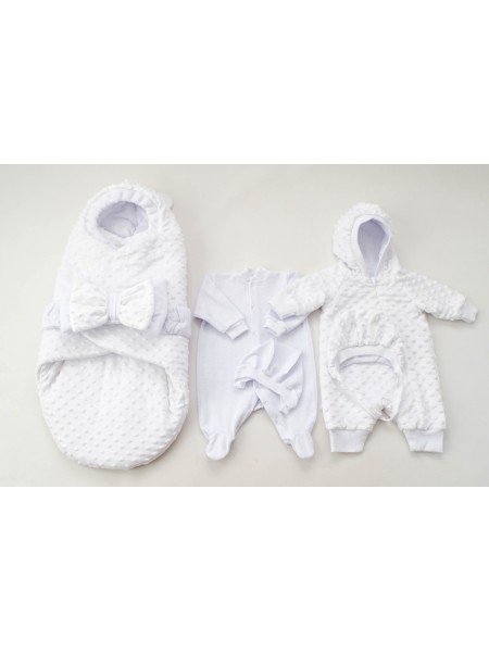 Комплект с комбинезоном Плюшевый сон (белый)