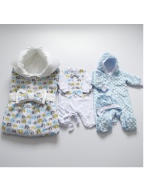 Комплект с комбинезоном "Слоники"