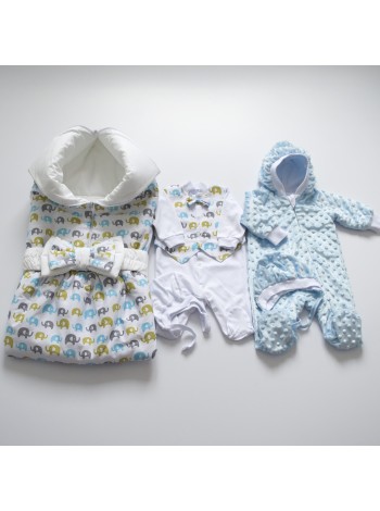 Комплект с комбинезоном Слоники