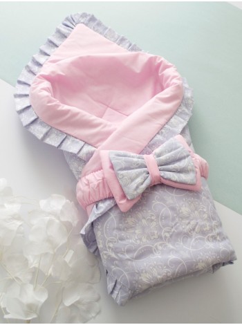 Конверт-плед Королевская лилия розовый