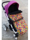 Конверт в прогулочную коляску (звезды улыбаются/черный)