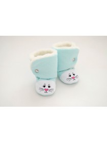 Сапожки-зверята  "Зайка" мятный