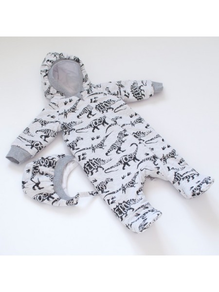 Комбинезон весна/лето Дино серый меланж