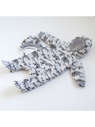 Комбинезон весна/лето Дино серый меланж