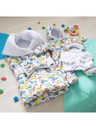 Комплект с комбинезоном Пуговки дино-герои