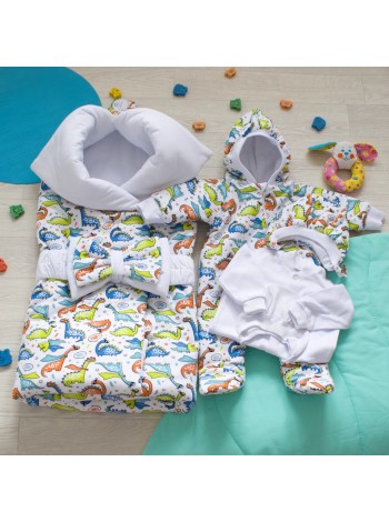 Комплект с комбинезоном Пуговки дино-герои