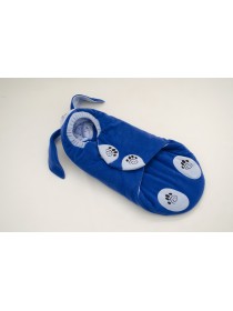 Конверт-кокон "Зайка" синий/голубой