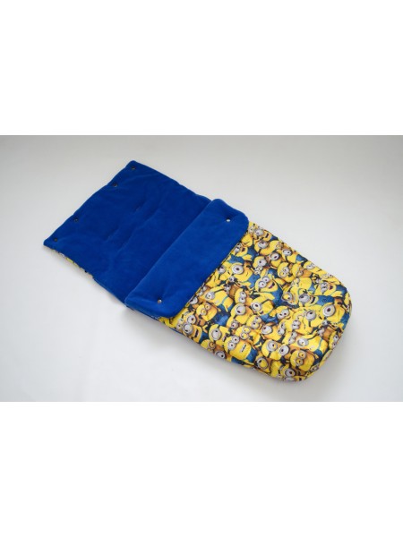 Конверт в прогулочную коляску (миньоны/синий)