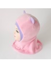 Шапка-шлем Ушки розовый/сиреневый
