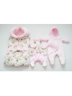 Комплект с комбинезоном Сливочная нежность розовый