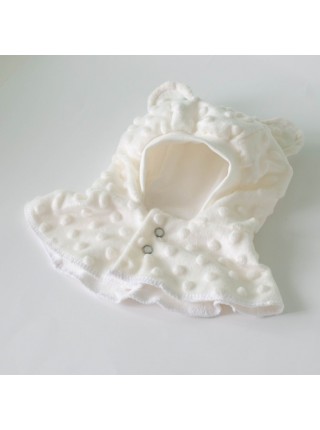 Шапка-шлем Ушки молочный