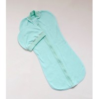 Пеленка-кокон на молнии и шапочка (мятный)