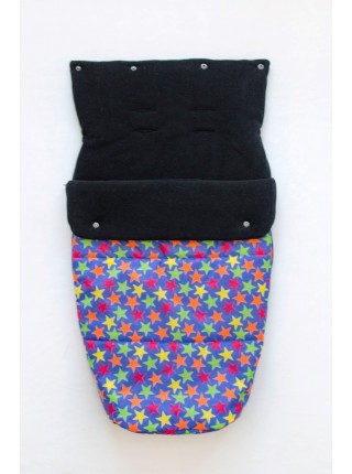 Конверт в прогулочную коляску (звезды на синем)