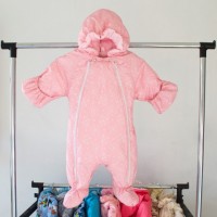 Комбинезон утепленный "Розовое кружево"