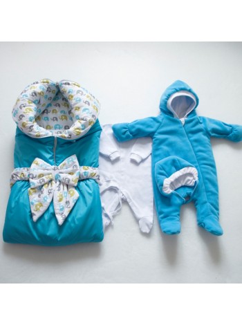 Комплект с комбинезоном Слоники