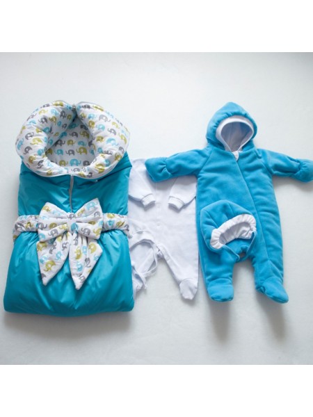 Комплект с комбинезоном Слоники