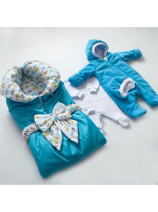 Комплект с комбинезоном Слоники