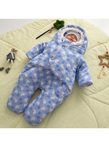 Комбинезон Мишки голубой