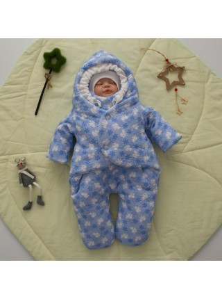 Комбинезон Мишки голубой