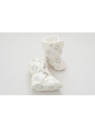 Сапожки Звездочки молочный