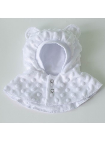 Шапка-шлем Ушки белый