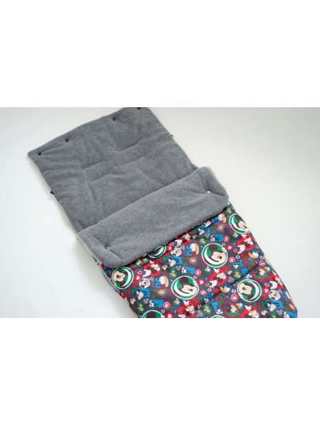 Конверт в прогулочную коляску (микки/серый)