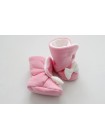 Сапожки Розовый с бантиком флис
