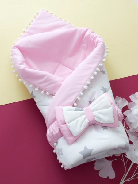 Плед-конверт Счастливая звезда розовый