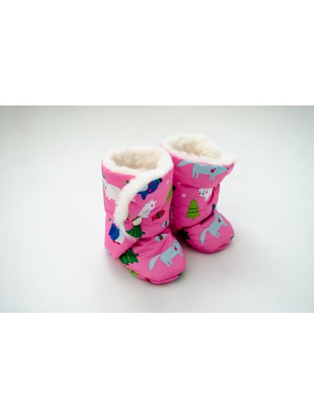 Сапожки Розовый зимний