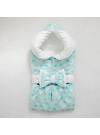 Одеяло-траснформер Звезды мятный