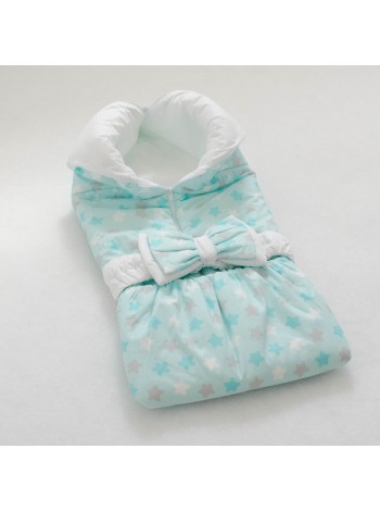 Одеяло-траснформер Звезды мятный