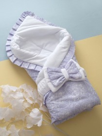 Конверт-плед "Королевская лилия" белый