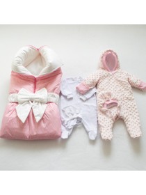 Комплект с комбинезоном "Розовое кружево"