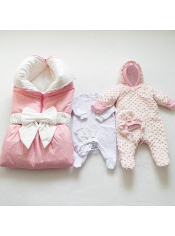 Комплект с комбинезоном Розовое кружево