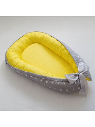 Гнездышко (звездочки на сером с желтым)