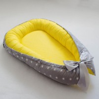 Гнездышко (звездочки на сером с желтым)